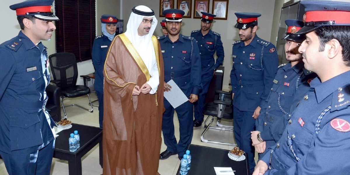 His Highness the Governor visits the Isa Town Police Station and reviews the progress of work