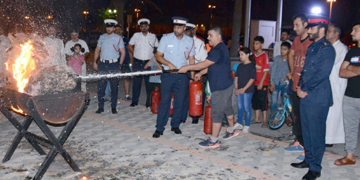 The Southern Governorate confirms its keenness to educate families and citizens in a series of security campaigns that it organized with the General Directorate of Civil Defence