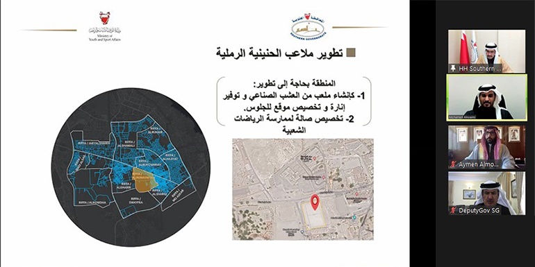 خلال لقاء سموه بوزير شؤون الشباب والرياضة: سمو محافظ الجنوبية يستعرض احتياجات أهالي المحافظة