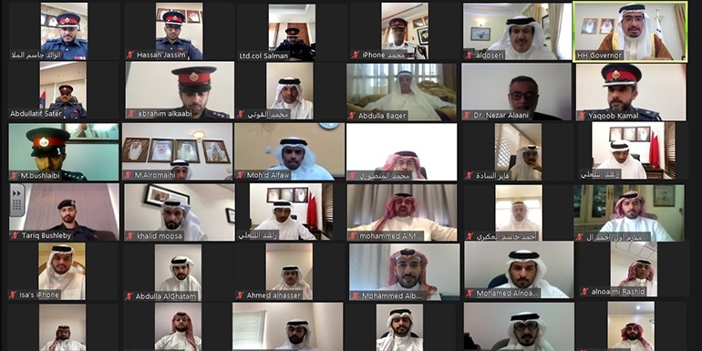 Khalifa bin Ali Discusses Southern Governorate People Needs in “Virtual Majlis”