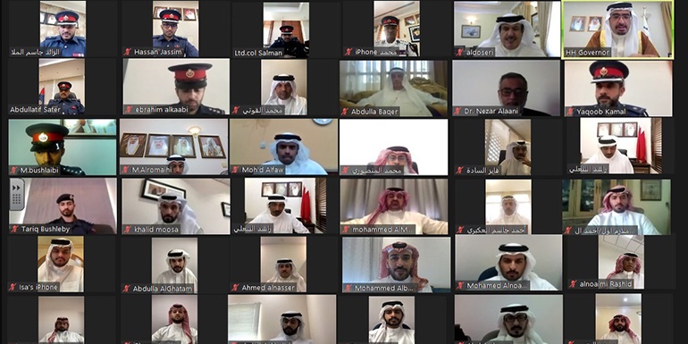 Khalifa bin Ali Discusses Southern Governorate People Needs in “Virtual Majlis”