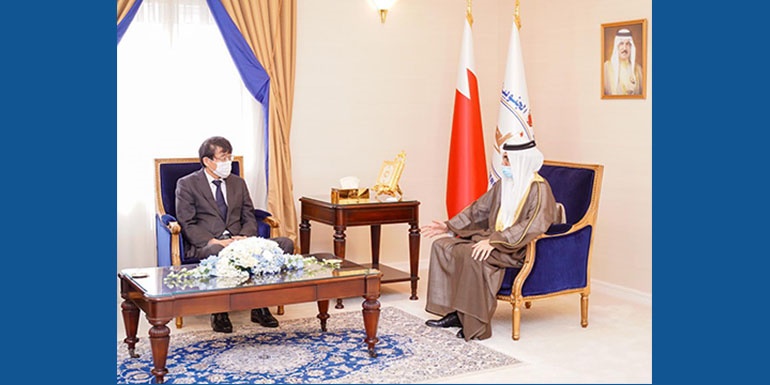 سمو محافظ الجنوبية يستقبل السفير الياباني الجديد لدى البحرين